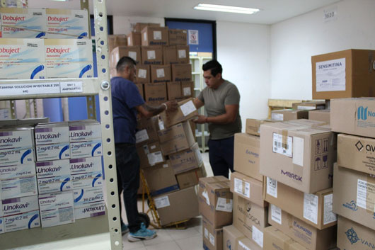 Distribuye sector salud más de  23 mil medicamentos en hospital de Tzompantepec
