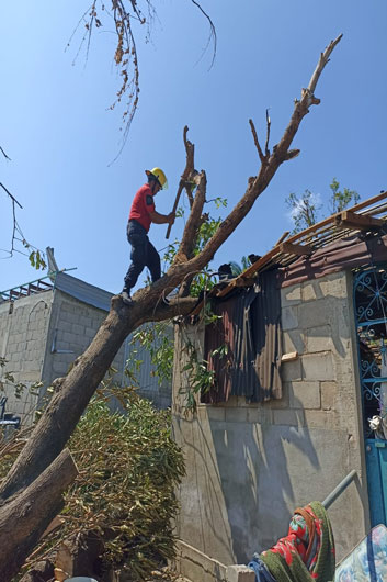 Apoyó Gobierno Estatal labores en Acapulco con brigada de la Secretaría de Seguridad Ciudadana