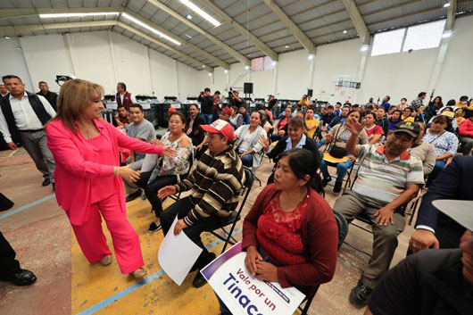 Encabeza gobernadora inicio del progama “Tinacos para tu vivienda” en Contla