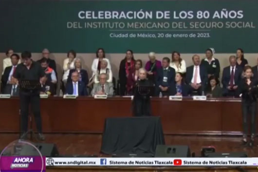 Acude gobernadora Lorena Cuéllar a la celebración de los 80 años del IMSS