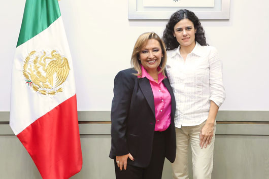 Sostuvo gobernadora Lorena Cuéllar reuniones con titular de SEGOB y SAT