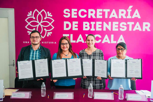 Firman secretaría de bienestar, beneficencia pública y pensiones civiles convenio de colaboración