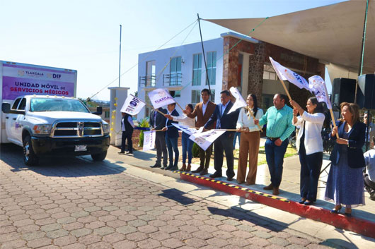 Gobernadora Lorena Cuéllar dio banderazo de salida a unidades móviles del Sedif 