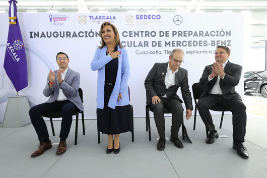 Inauguró Gobernadora centro de preparación vehicular MERCEDES–BENZ