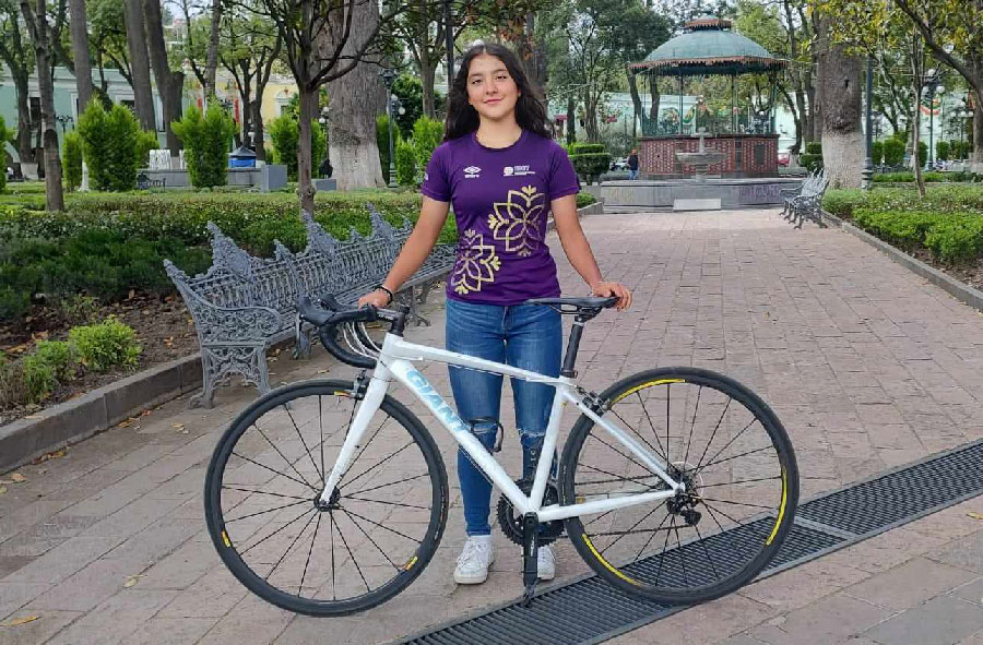 Natalia Pineda la mejor ciclista de Tlaxcala