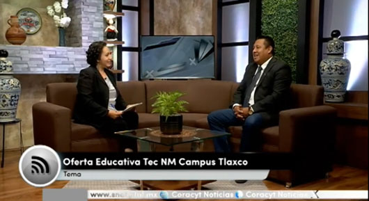 En el estudio de “Coracyt Noticias”, director general del  ITST, Blas Marvin Mora Olvera