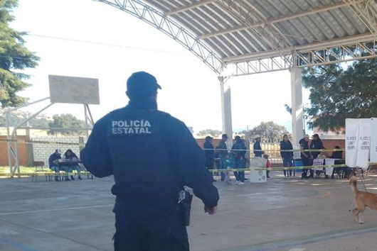 Saldo blanco durante elecciones extraordinarias en Tecopilco y Capulac