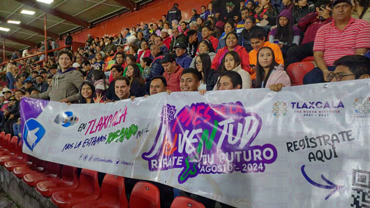 Disfrutaron jóvenes partido de Coyotes de Tlaxcala 