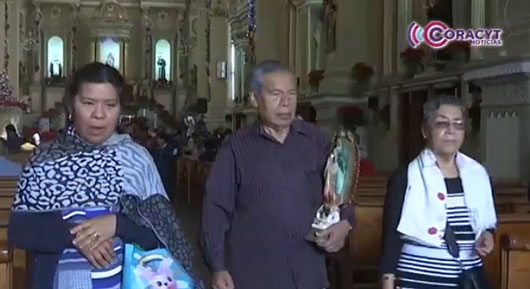 Celebraron fieles católicos a la Virgen de Guadalupe 