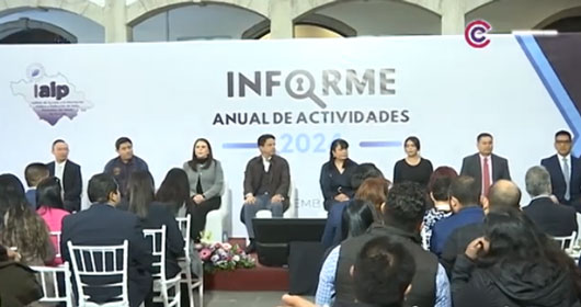Presentó IAIP Tlaxcala Informe Anual de Actividades 2024