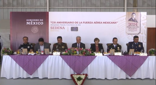 Conmemoran CIX Aniversario de la Fuerza Aérea Mexicana 
