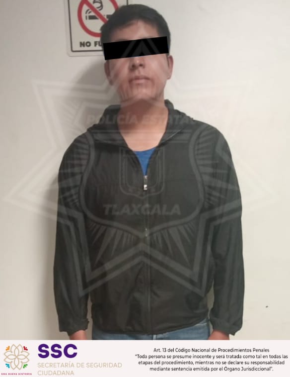 Policía estatal asegura a un joven por portación ilegal de un arma