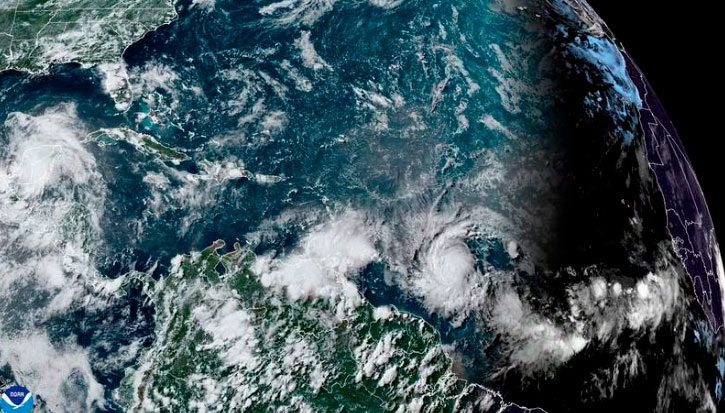 ‘Beryl’ amenaza al Caribe: Toma fuerza y se convierte en huracán categoría 4