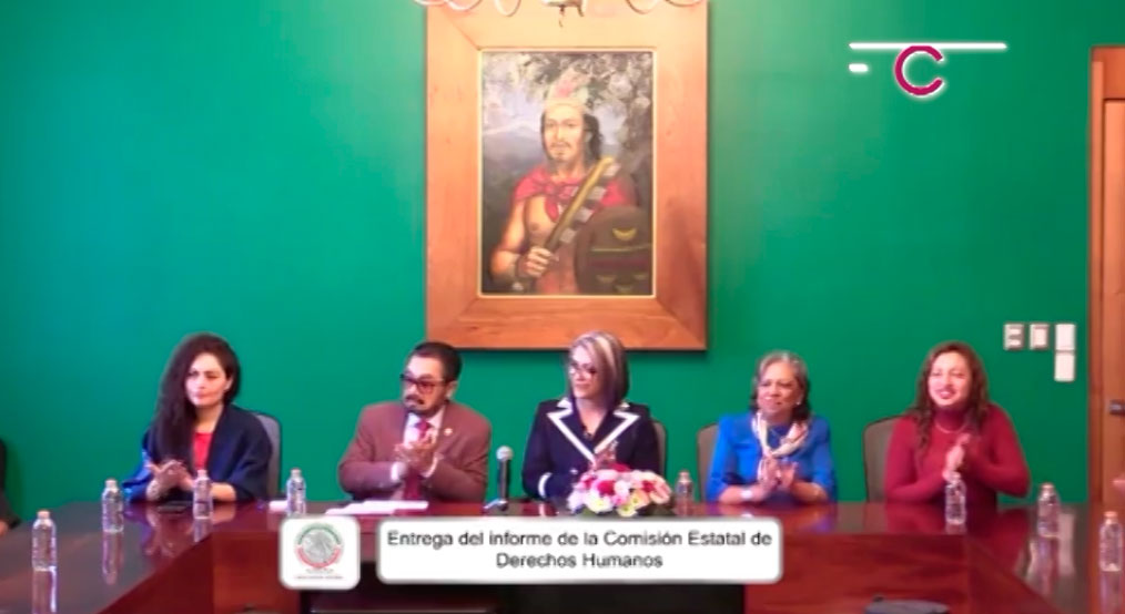 Entregó Presidenta de la CEDH su tercer informe de actividades al Congreso Local  