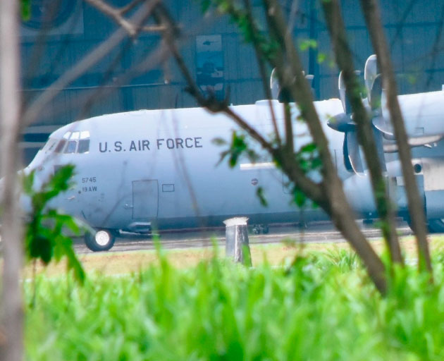 Arriban elementos de la Fuerza Aérea de EU a Tapachula, Chiapas