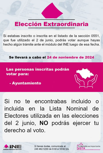 Si resides en el municipio de Tecopilco, esta información es para ti