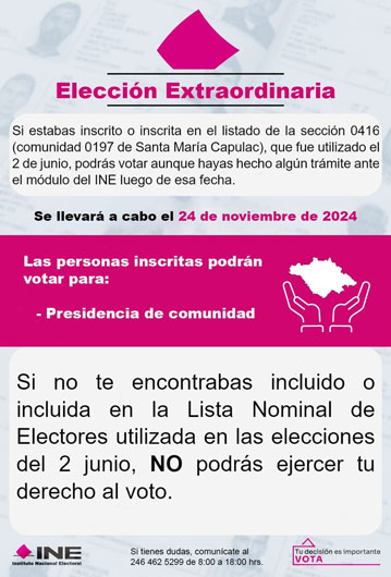 ¿Resides en #Capulac de #Tetla?