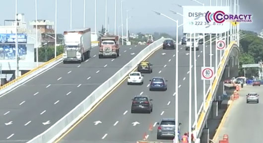 Distribuidor vial de la Central de Abastos de Puebla mejoró el tránsito 