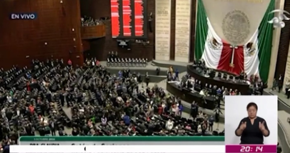 Los representantes de los Grupos Parlamentarios del Congreso de la Unión reconocieron como un hecho histórico, la llegada de Claudia Sheinbaum a la presidencia de México 