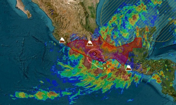La Tormenta Tropical “kristy” tocaría tierra entre jueves y viernes en las costas de Oaxaca