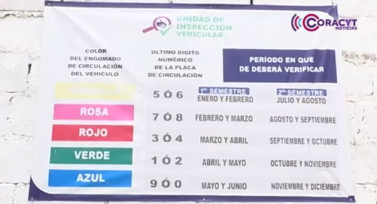 Acude a realizar la verificación vehicular 