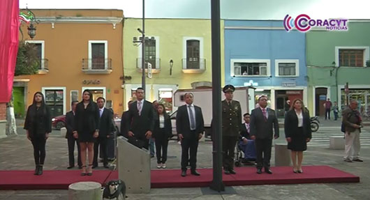 Realizaron SF y Ayuntamiento de Apetatitlán arrío de bandera 