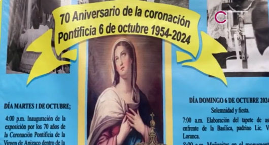 Celebrarán 70 aniversario de la Coronación Pontificia de la Virgen de Apizaco