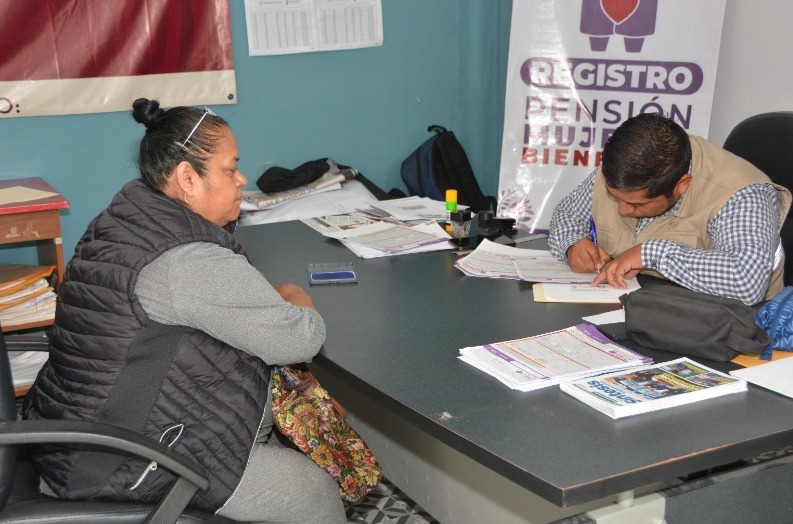 Realiza Delegación de Bienestar registro a la pensión para el Bienestar de las Mujeres Adultas Mayores