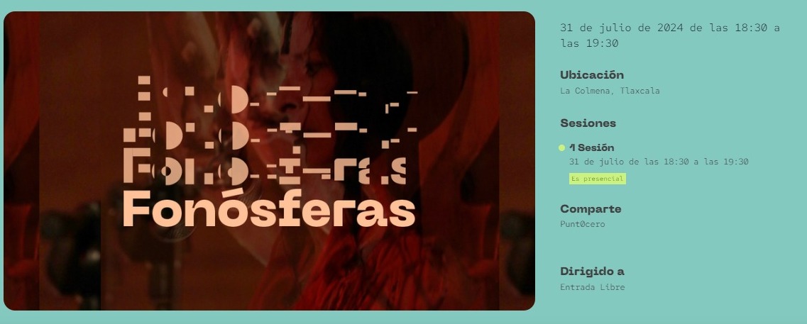 Con música, improvisación, arte escénico y visual llega el séptimo concierto de Fonósferas