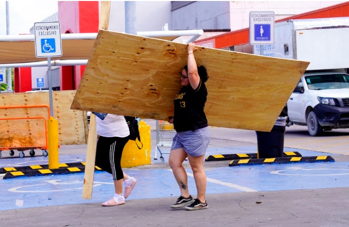 En alerta naranja, 5 municipios de Quintana Roo ante impacto de ‘Beryl’