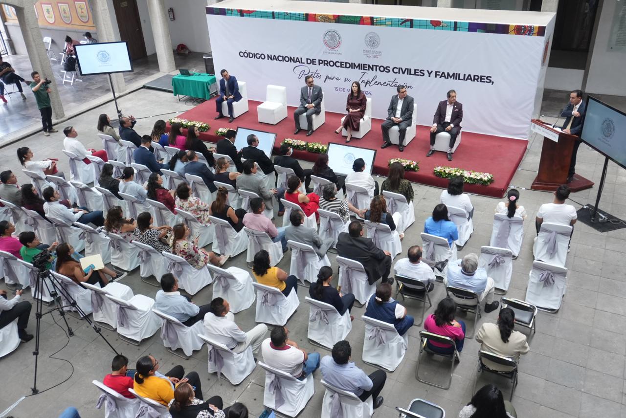 Se desarrolla en el Congreso del Estado reunión de trabajo para la implementación del Código de Procedimientos Civiles y Familiares 