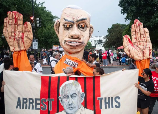 Protestas contra Netanyahu rodean su cita con Biden