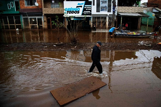 Inundaciones en Brasil provocan pérdidas de cereales y animales