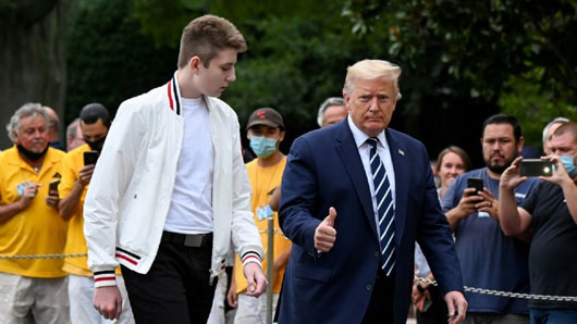 Hijo menor de Donald Trump rechaza ir como delegado a Convención Nacional Republicana