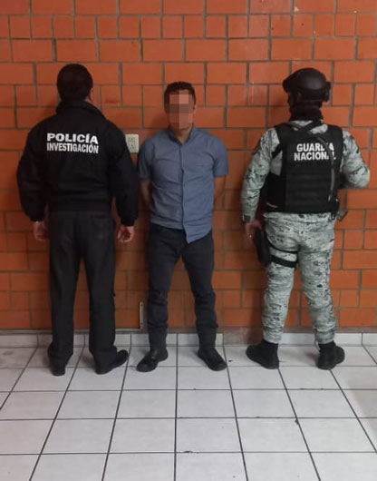 PGJE en colaboración con Guardia Nacional aprehende a Erick N., por el delito de secuestro en Tlaxco en junio de 2021