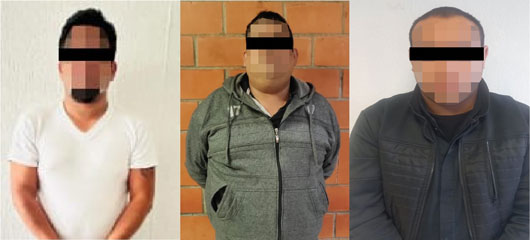 PGJE en colaboración con GN y Ejército Mexicano aprehende a tres masculinos por secuestro