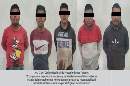 Detiene SSC a cinco hombres por incurrir en delitos ambientales