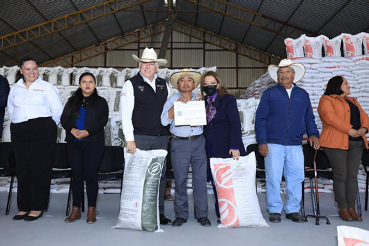 Encabezó Gobernadora arranque de entrega de insumos 2024 del Programa de Fertilizantes para el Bienestar