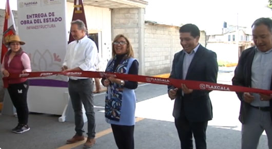 Inaugura gobernadora Lorena Cuéllar obras por más de 3 mdp en Teolocholco