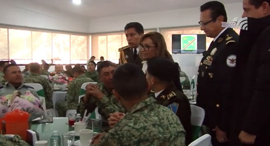 Reconoce gobernadora Lorena Cuéllar lealtad y valentía del Ejército Mexicano