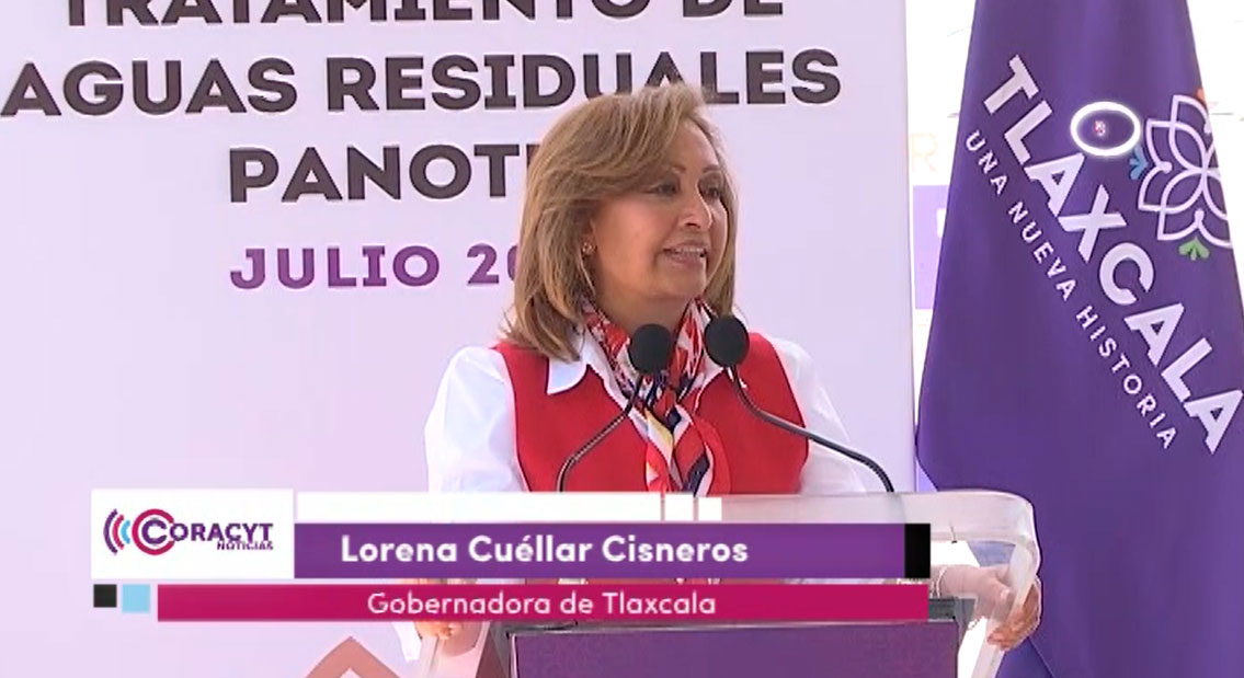Entregó gobernadora Lorena Cuéllar rehabilitación de PTAR de Panotla 