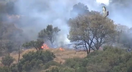 Sofocan brigadas de SMA incendios en Calpulalpan y Nanacamilpan 