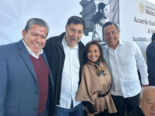 Asistió gobernadora Lorena Cuéllar a firma del Acuerdo Nacional por el Derecho Humano al Agua 