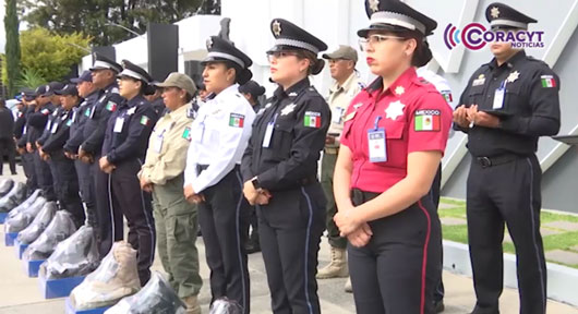 Cuentan Policías Estatales con uniformes y equipo tecnológico de vanguardia