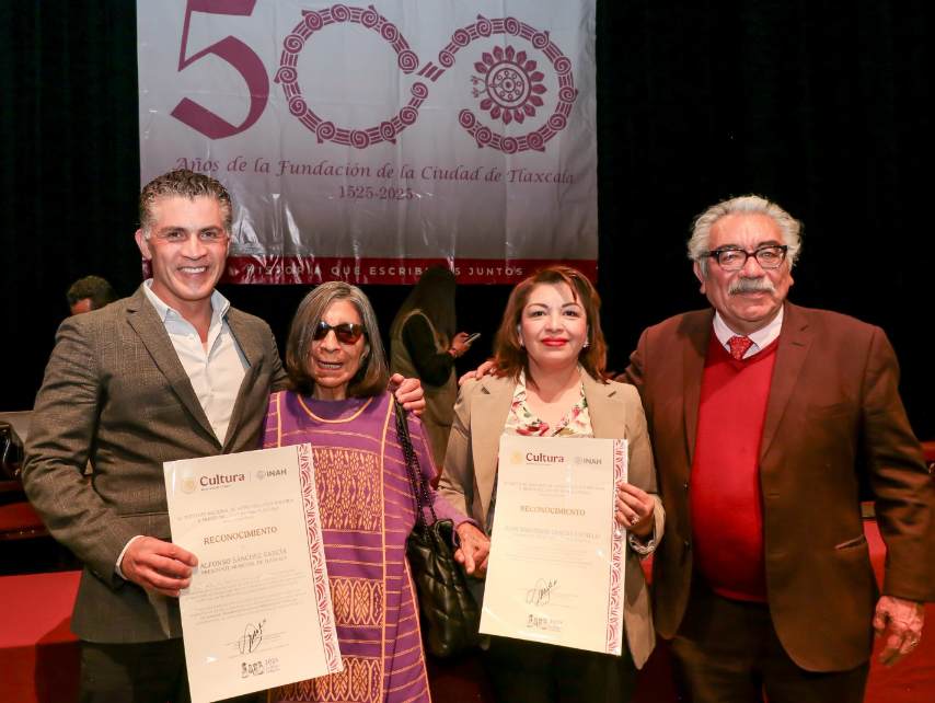 El INAH reconoce al alcalde Alfonso Sánchez por su compromiso con el patrimonio de Tlaxcala
