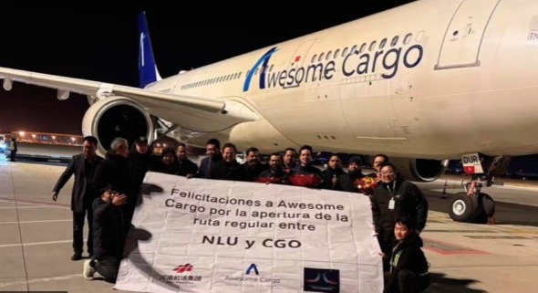Awesome Cargo inaugura rutas regulares desde el AIFA a China