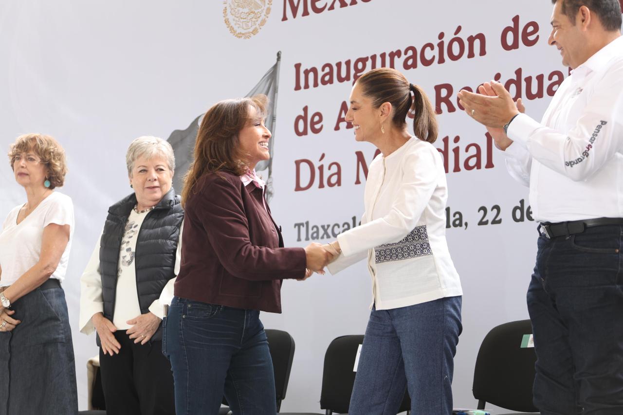 “Lorena ya se nos adelantó; tienen una gran gobernadora, porque ya llevó agua a muchos municipios”: Claudia Sheinbaum