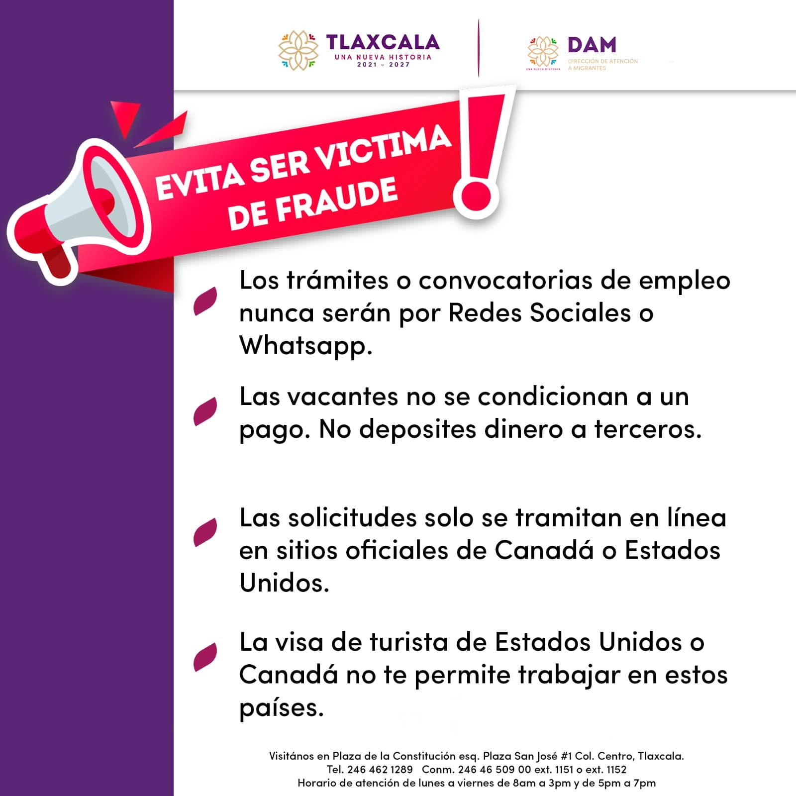 Dirección de Atención a Migrantes alerta sobre fraudes cibernéticos