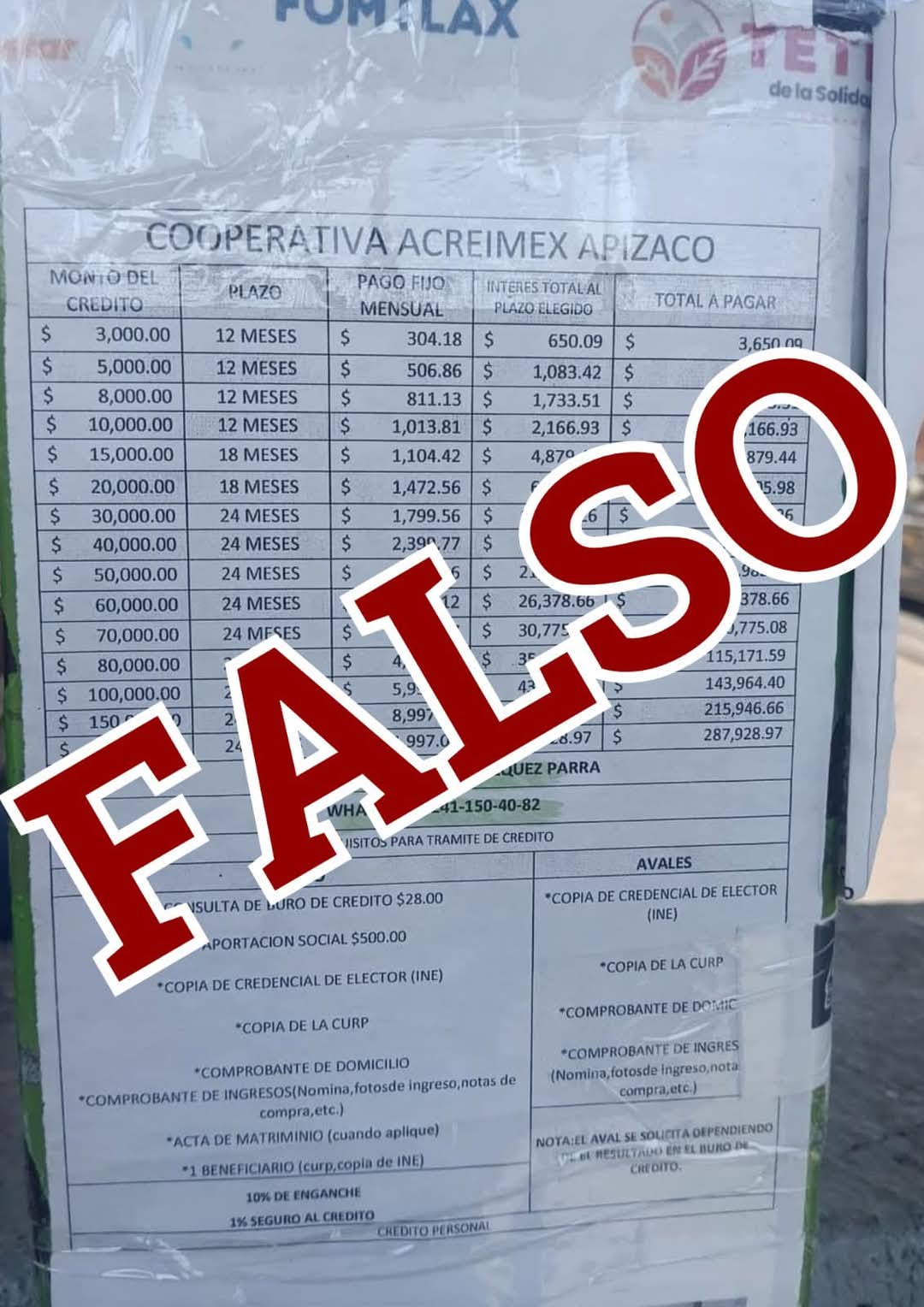 Alerta Fomtlax sobre falsos gestores; otorgan supuestos créditos