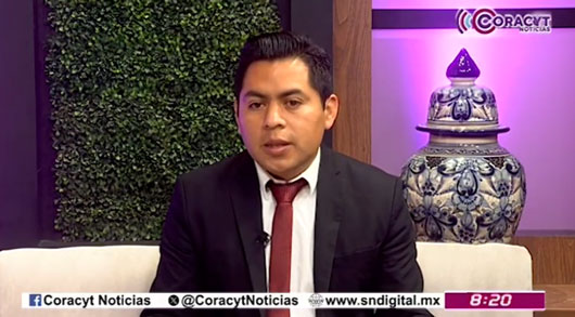 En el estudio de “Coracyt Noticias”, el profesor de la UPTrep, Irving Serrano Pérez